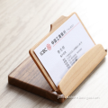 foldable wooden name card holder business card case